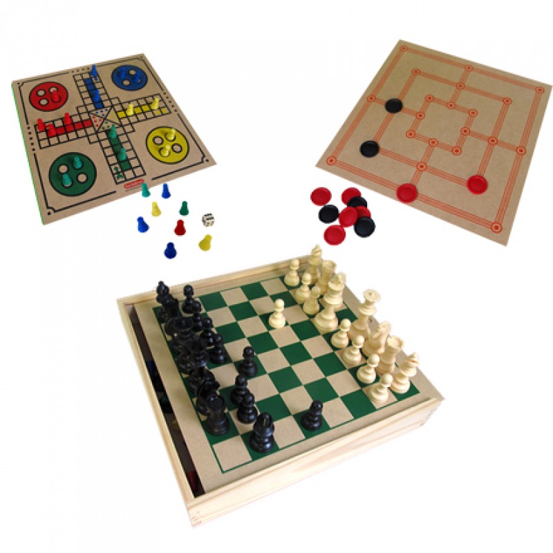 Jogo Ludo Tabuleiro Estojo Dobrável Plástico